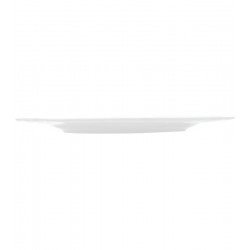Prato 21cm Sobremesa Porcelana Maldivas Branco Com Fio De Ouro